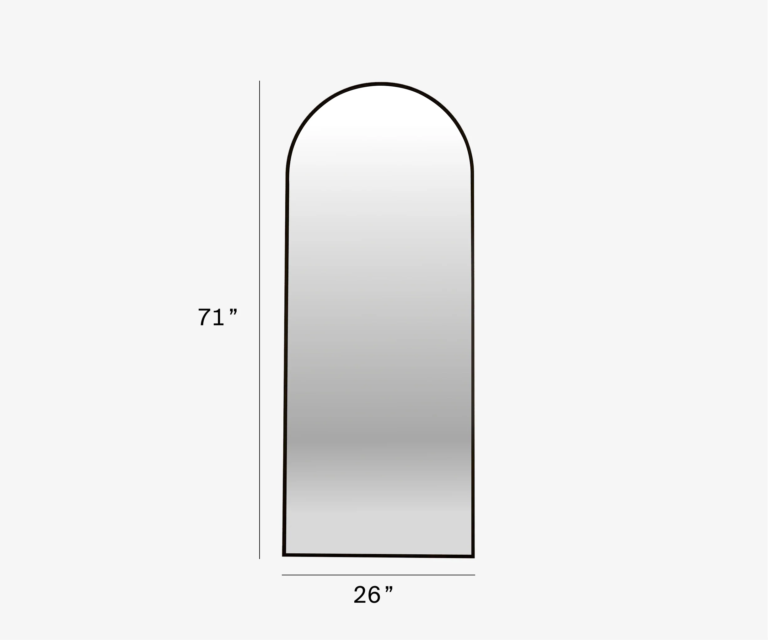Full Length Arch Mirror - Image 3