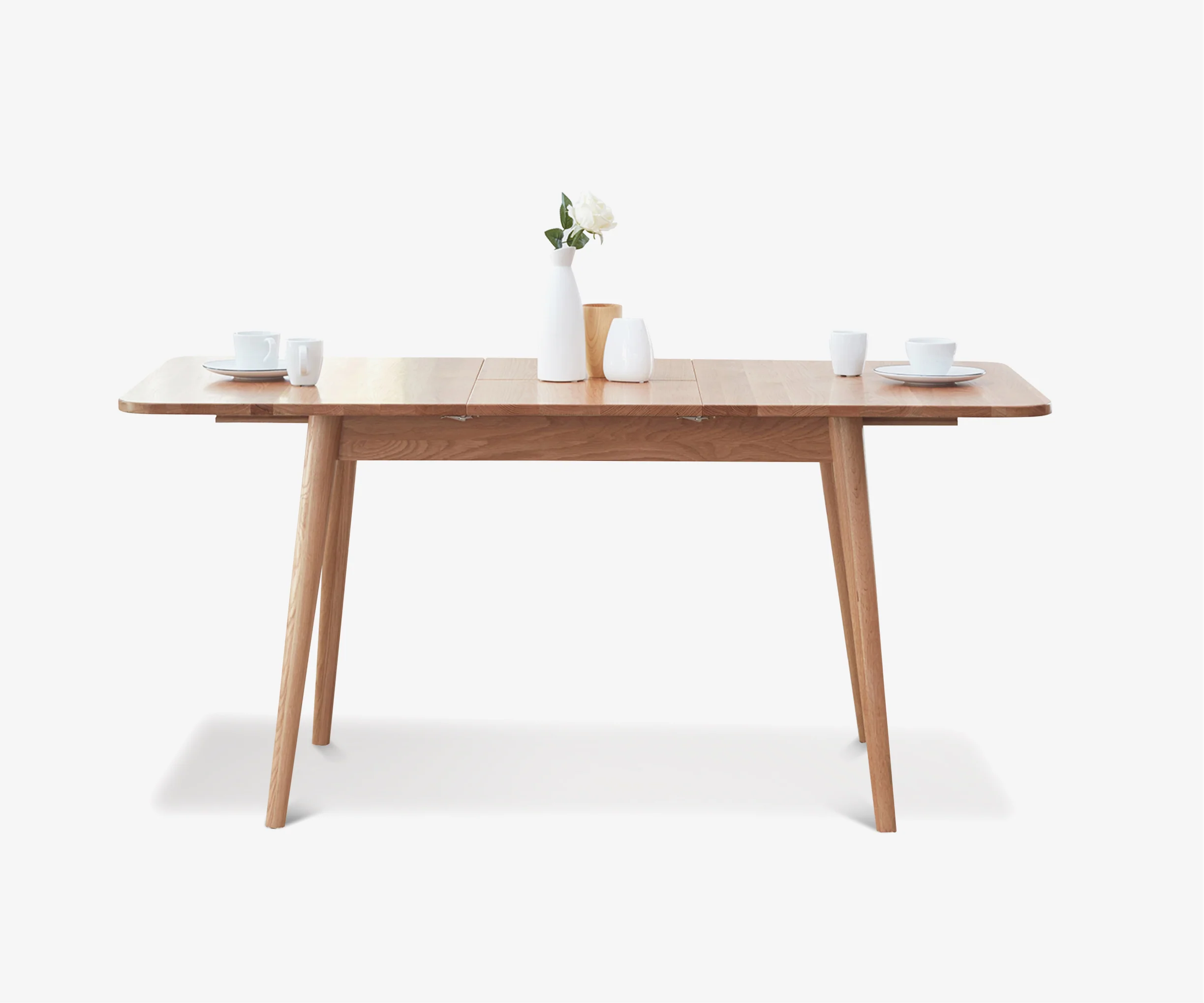 Expandable Oak Dining Table - Image 3